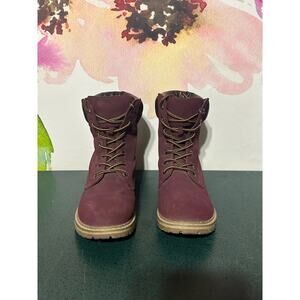 Forever  Lace Up Burgundy Boots - Size 8 - Work or Fashion Boots